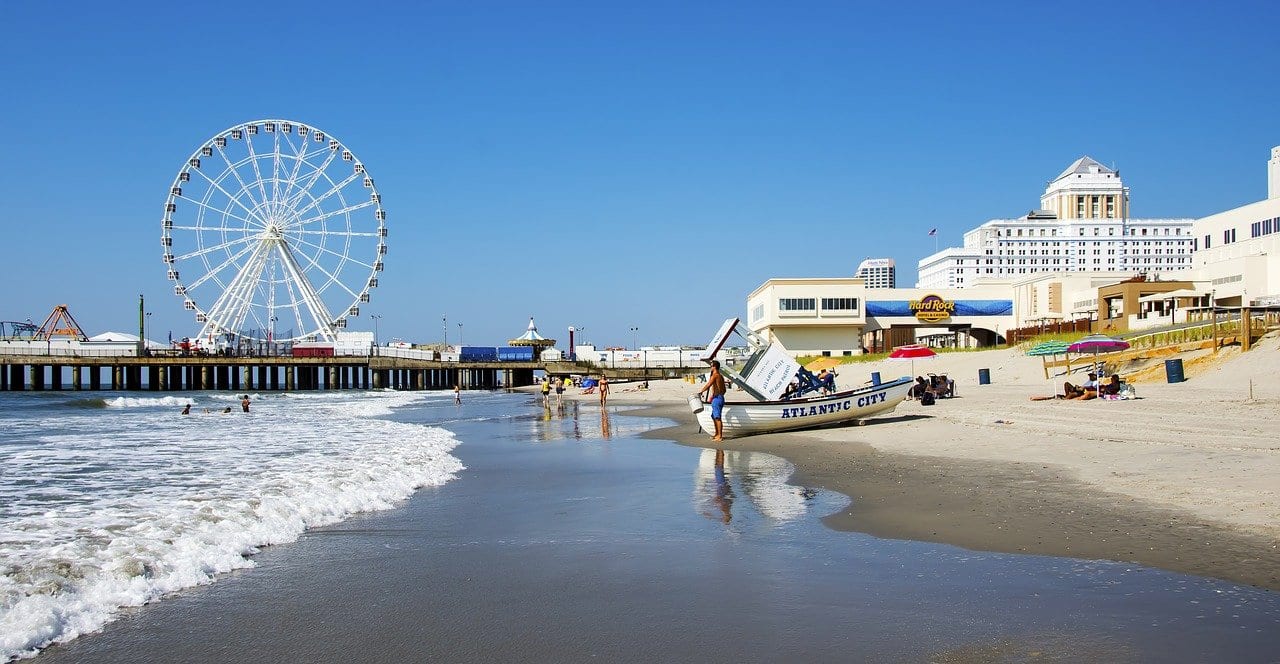 Atlantic City shoreline, New Jersey